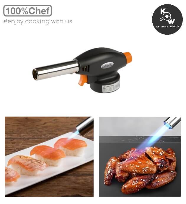 หัวทอชพ่นไฟสำหรับทำอาหาร 100% Chef 30/0004 หมุนได้ 360 องศา